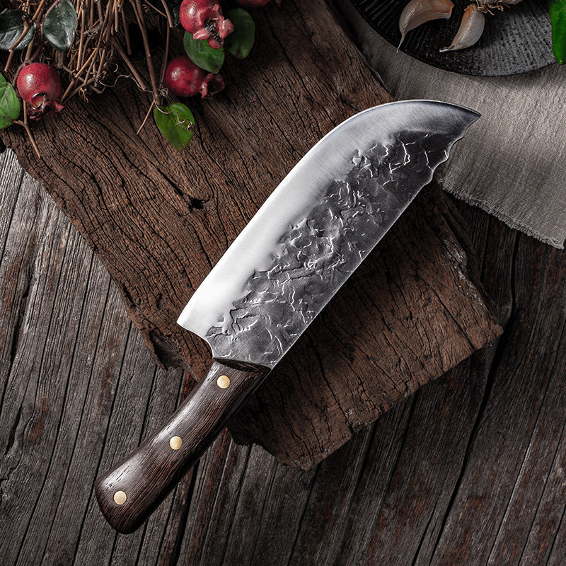 Hand-forged Small Sliced Kitchen Knife For Household Shredded Meat